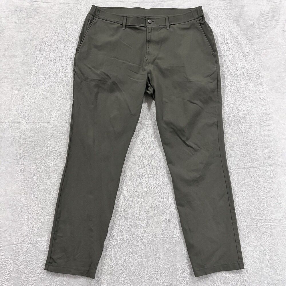 Public Rec Chino Pants Mens 38x32 Green Performance Stretch Business Casual